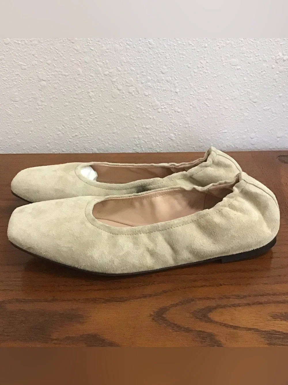 NEW J Crew Anya Scrunchie Ballet Flats Beige 6.5